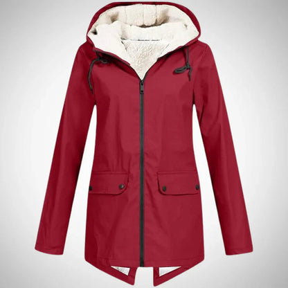 Elina | Bequemer und warmer wasserabweisender Regenmantel