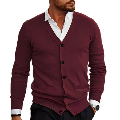 Arvion | Stilvolle und bequeme Herren Freizeit-Strickjacke