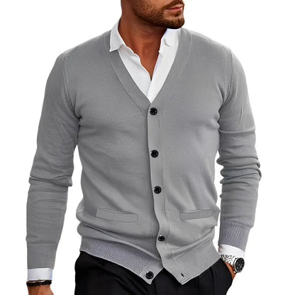 Arvion | Stilvolle und bequeme Herren Freizeit-Strickjacke
