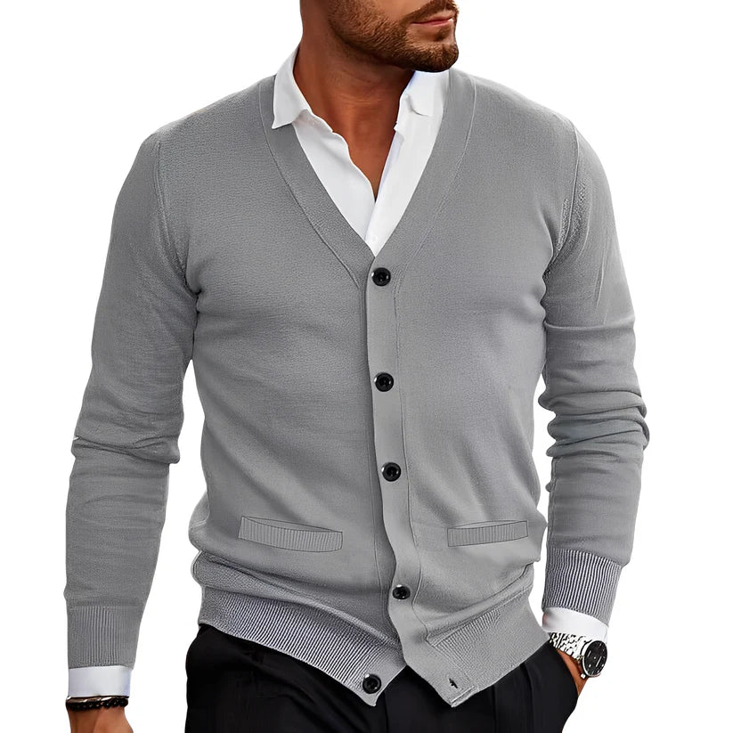 Arvion | Stilvolle und bequeme Herren Freizeit-Strickjacke