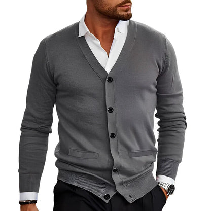Arvion | Stilvolle und bequeme Herren Freizeit-Strickjacke