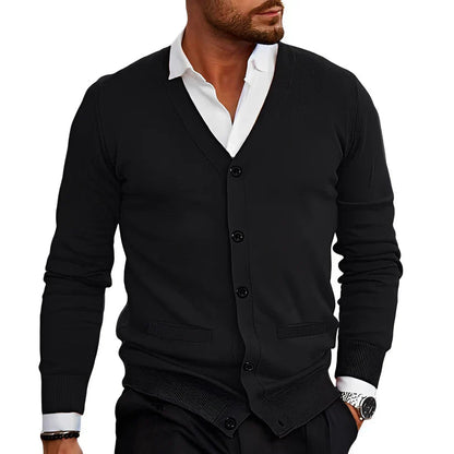 Arvion | Stilvolle und bequeme Herren Freizeit-Strickjacke