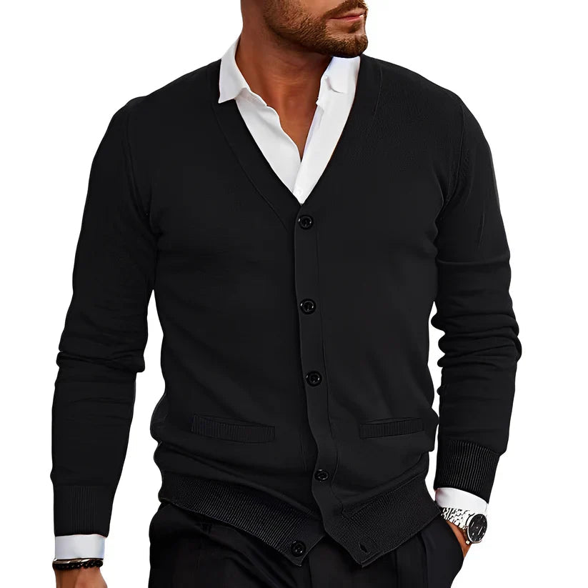 Arvion | Stilvolle und bequeme Herren Freizeit-Strickjacke