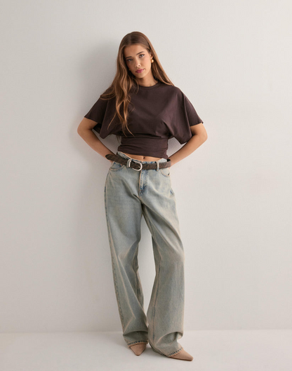 Ines | Elegantes Oversize-Oberteil mit weiten Statement-Ärmeln