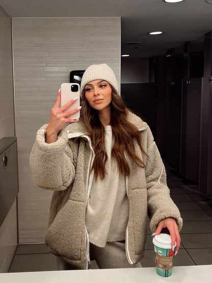 Isabella | stylisch Oversized Fleecejacke für Damen