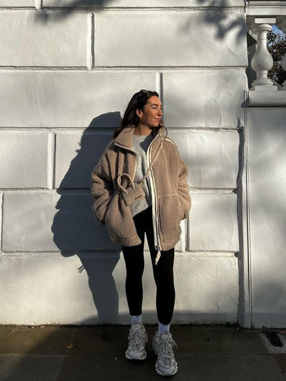 Isabella | stylisch Oversized Fleecejacke für Damen