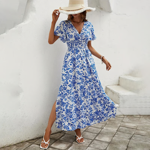 Karoline | Elegantes und leichtes, fließendes Maxikleid