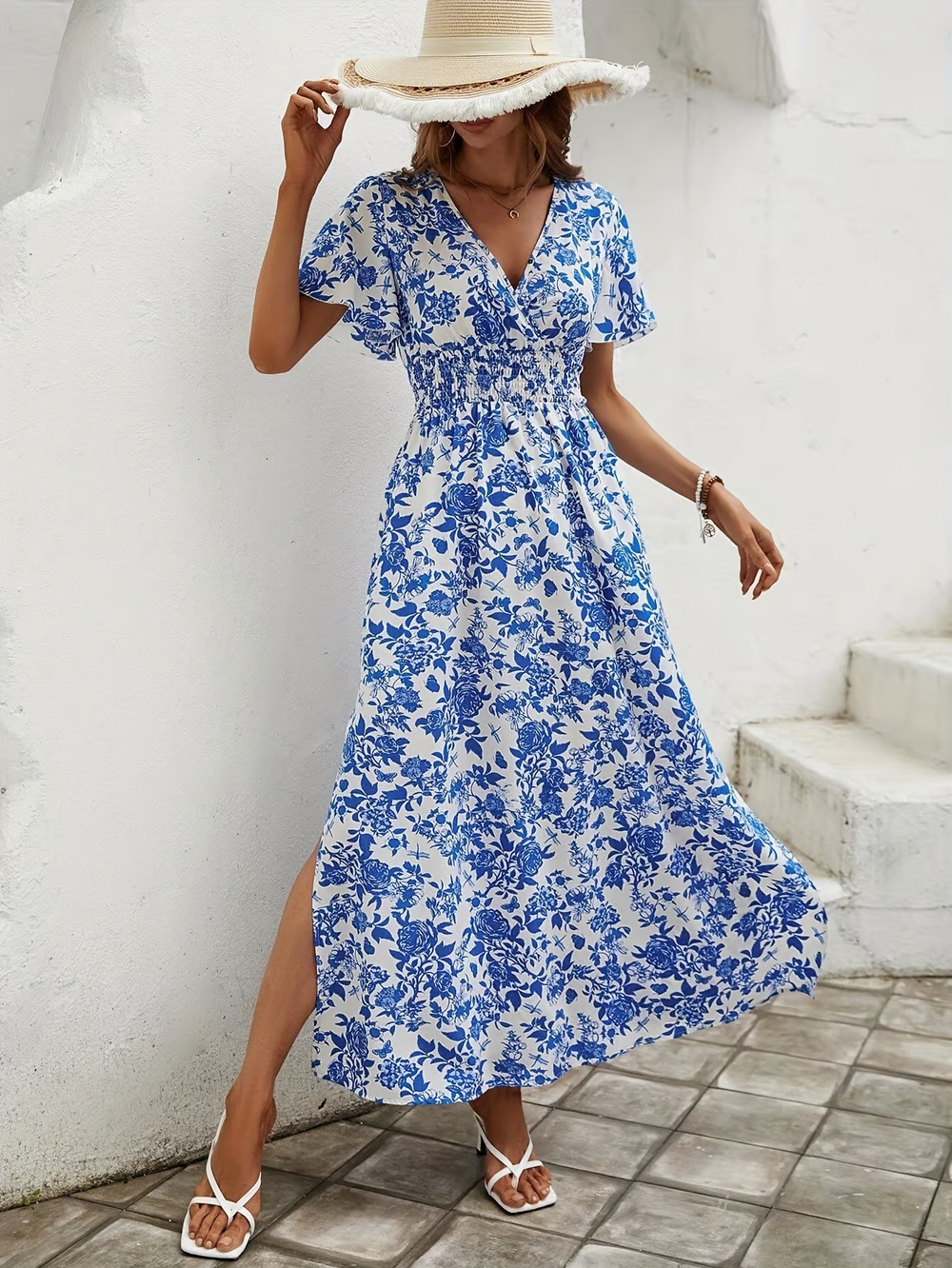 Karoline | Elegantes und leichtes, fließendes Maxikleid