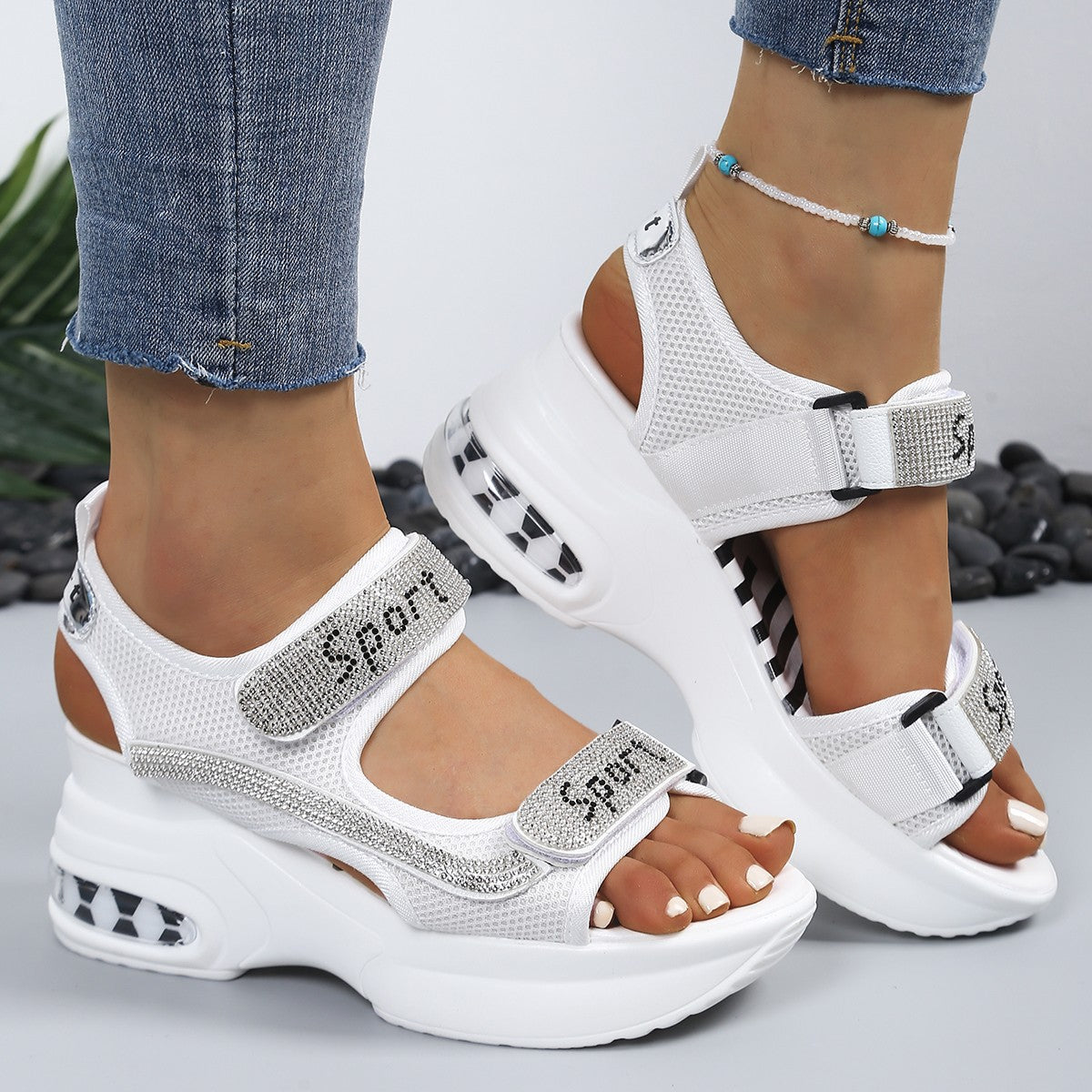 Lina | Orthopädische Keilabsatz-Sandalen