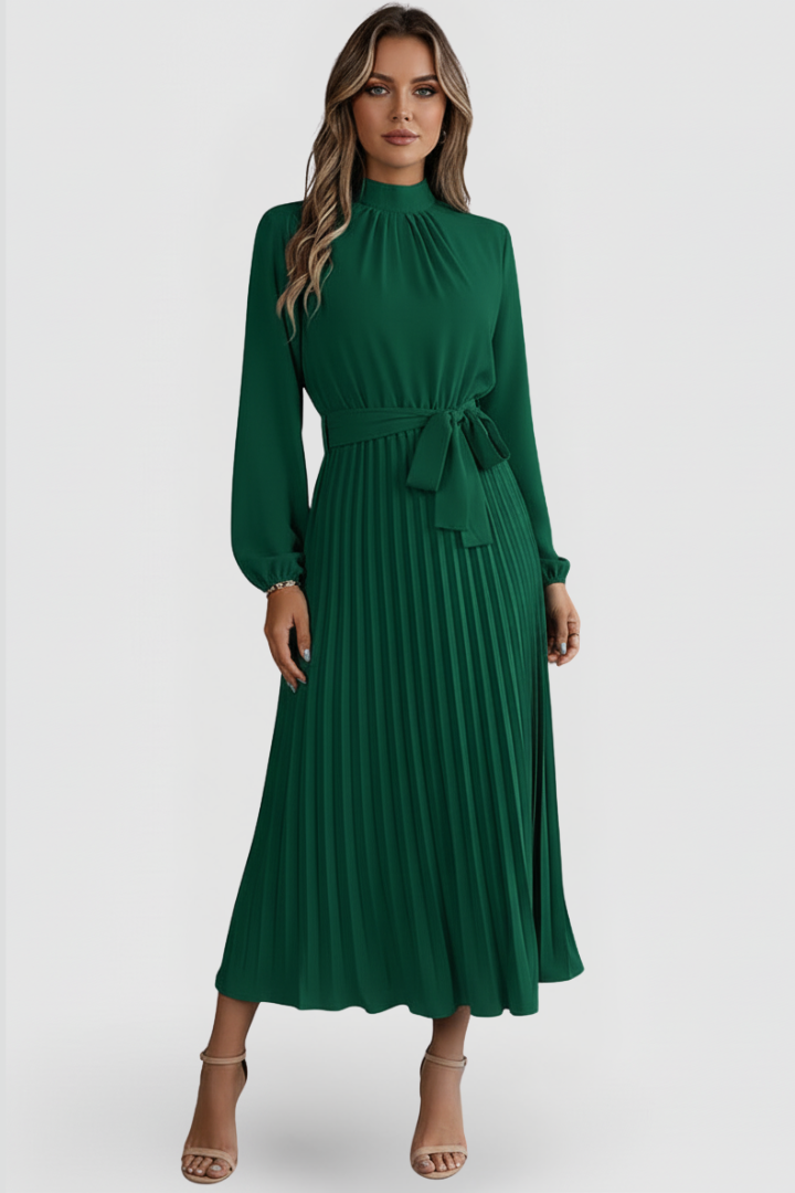 Angelika | Elegantes und bequemes Midikleid mit Falten