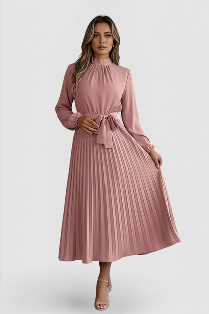 Angelika | Elegantes und bequemes Midikleid mit Falten