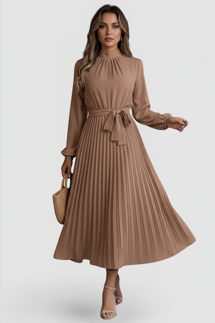 Angelika | Elegantes und bequemes Midikleid mit Falten