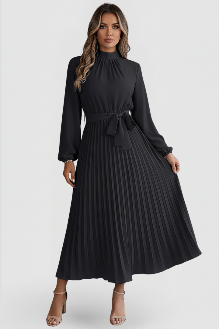 Angelika | Elegantes und bequemes Midikleid mit Falten