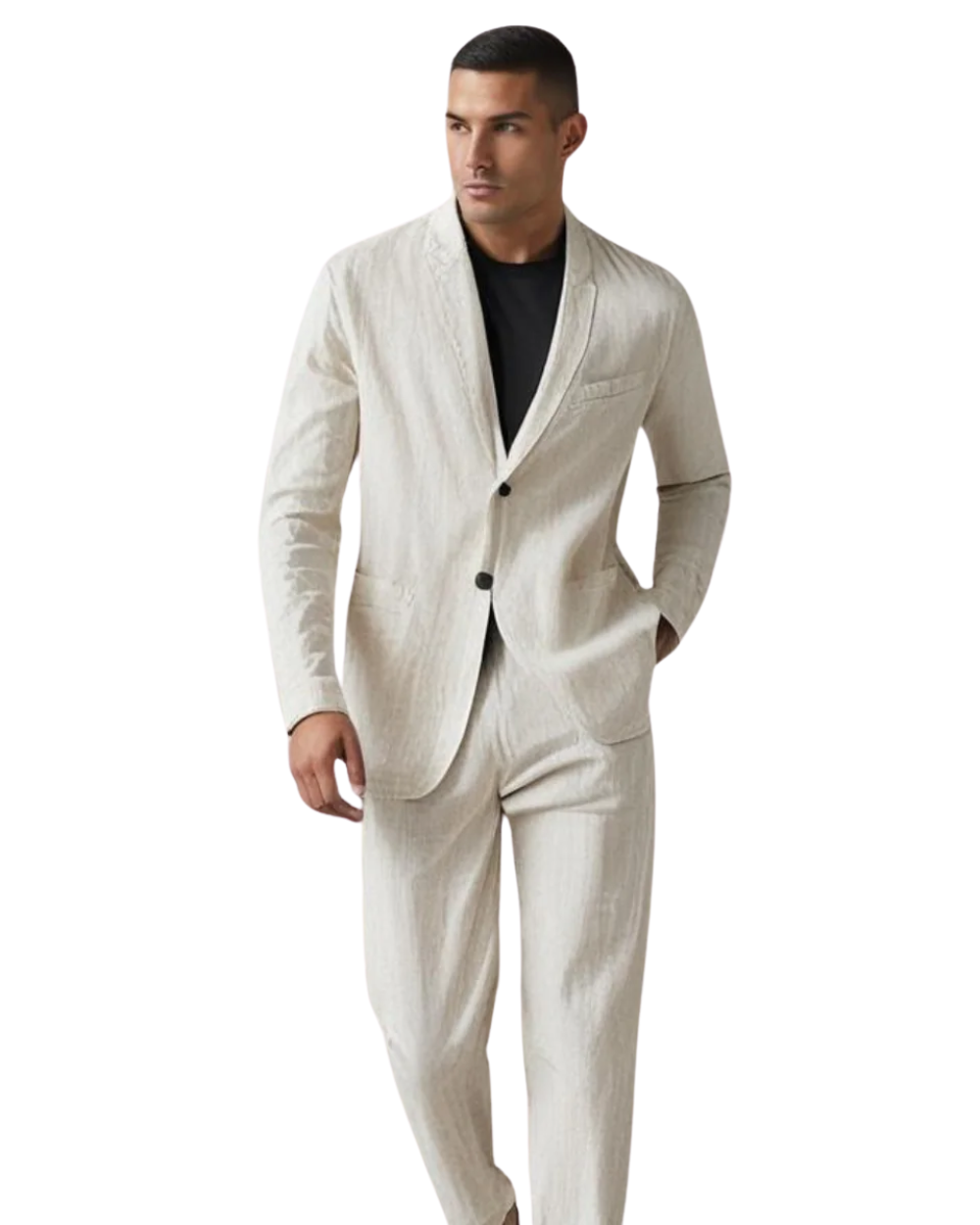 Erik | Elegantes Herren Leinen Set für Stilvolle Sommerlooks