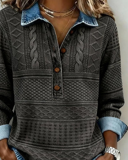 Lisa | Eleganter und bequemer Zopfmuster-Pullover