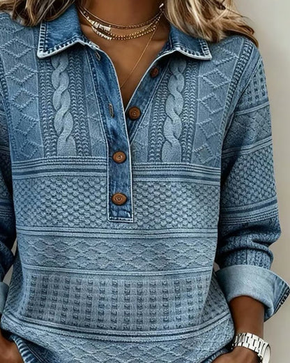 Lisa | Eleganter und bequemer Zopfmuster-Pullover