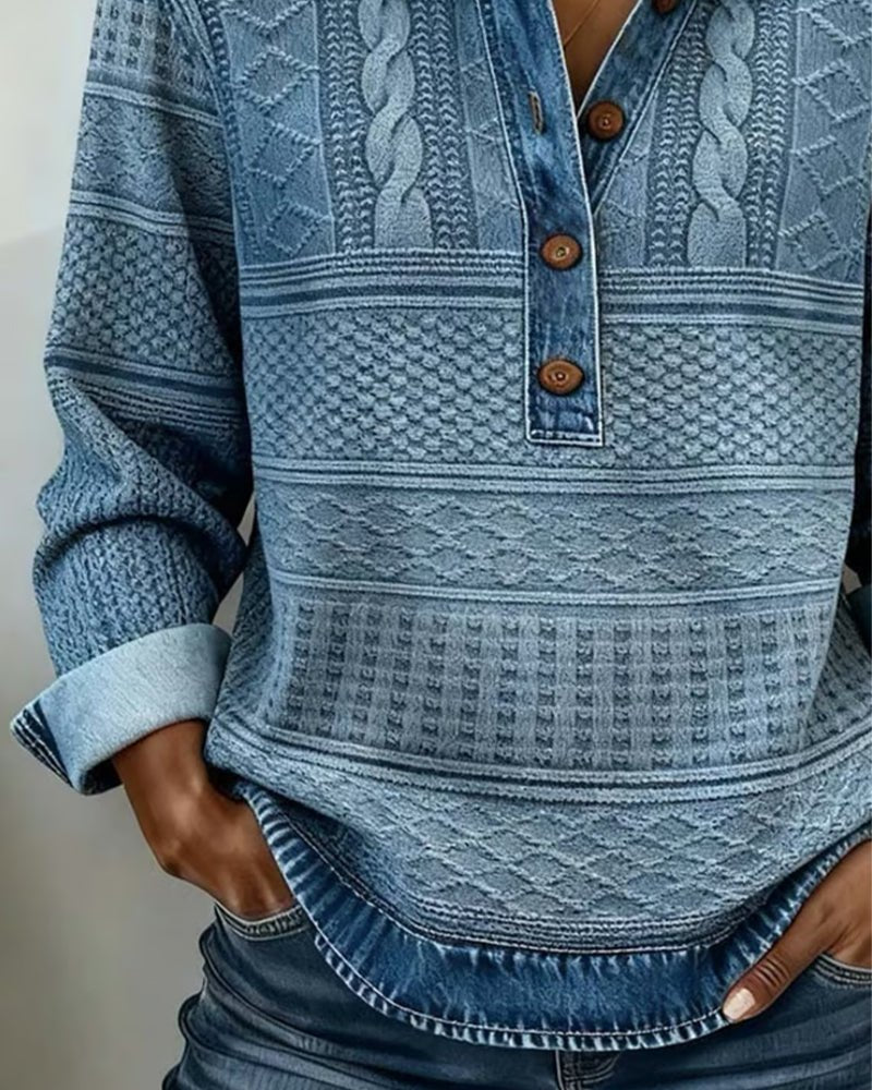 Lisa | Eleganter und bequemer Zopfmuster-Pullover