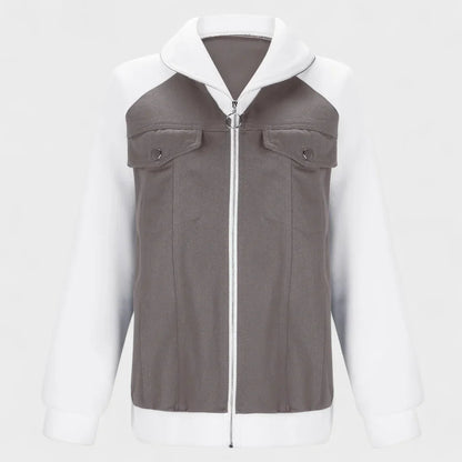 Anna | Wärmende Denim Sherpa Winterjacke Damen