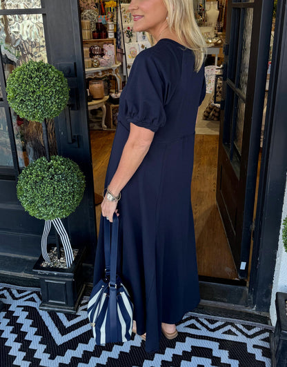 Clara | Bequemes Maxikleid mit Puffärmeln