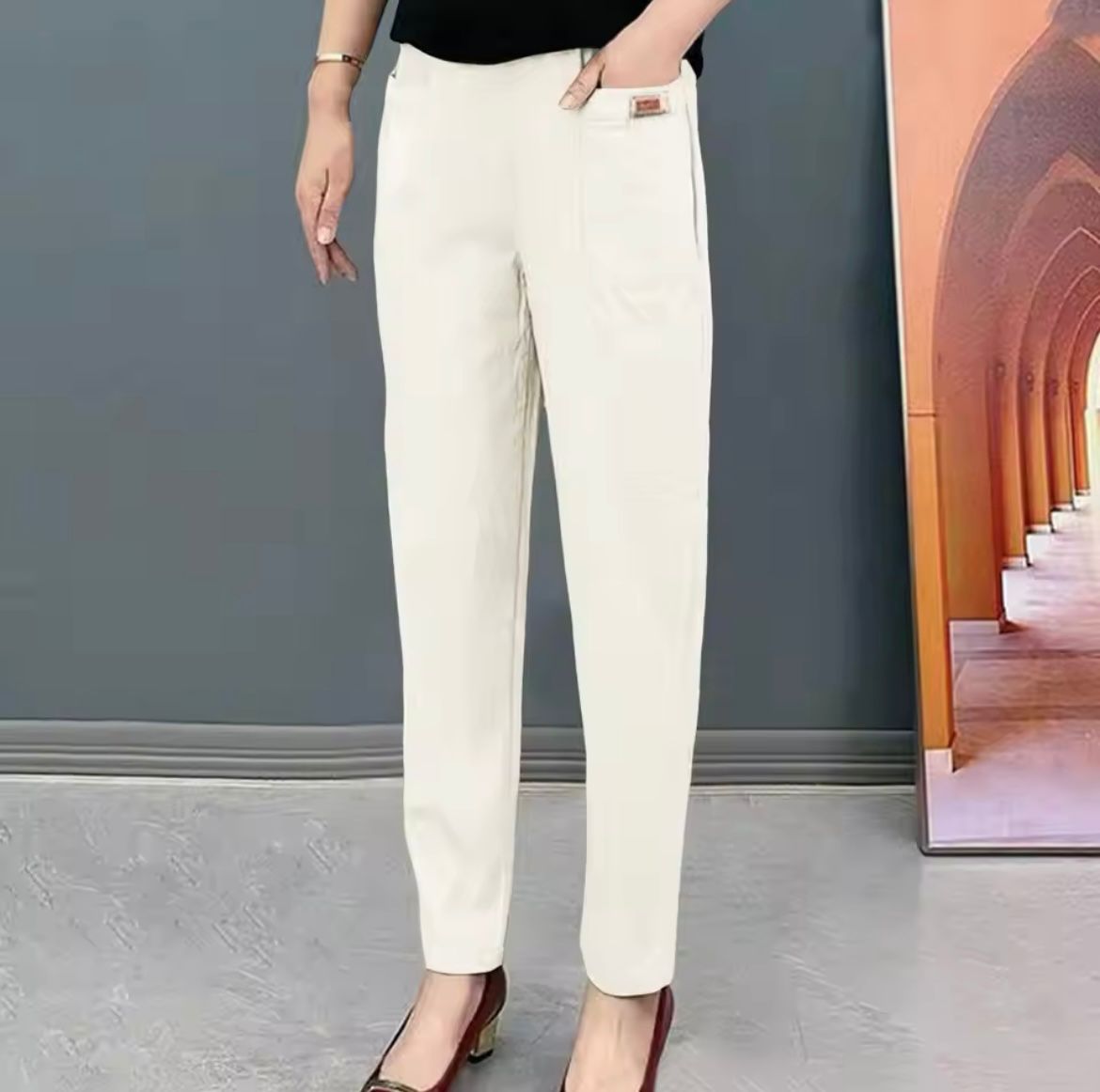 Juliane | Stilvolle und atmungsaktive Baumwollhose