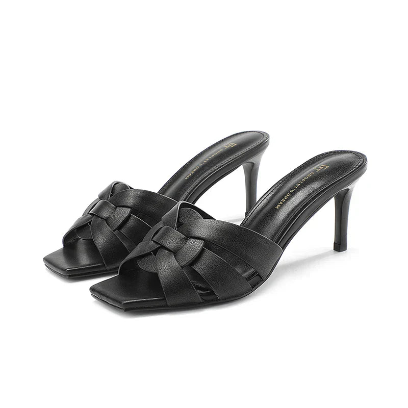 Luise | Elegante Damen-Mules mit Schleifenakzent