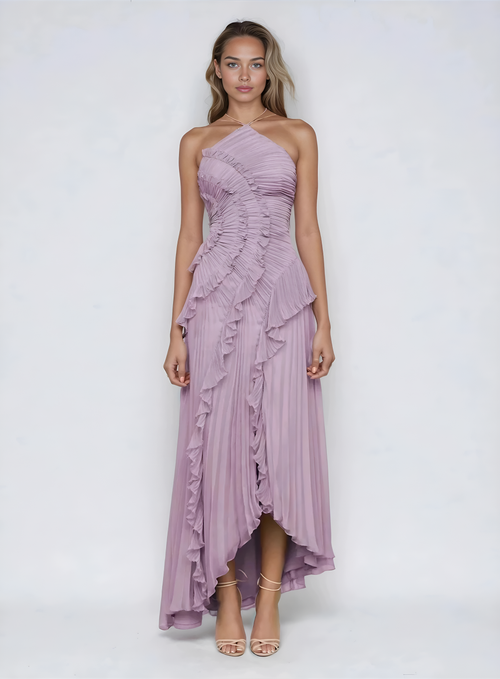Livia | Trendiges asymmetrisches Maxikleid für Damen