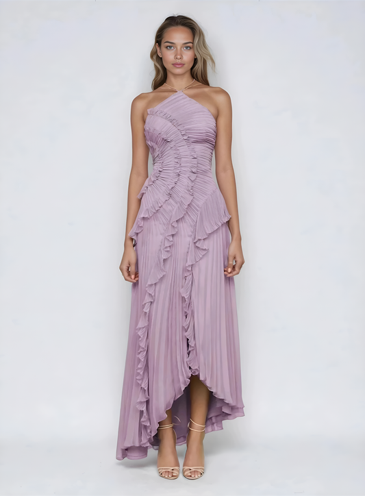 Livia | Trendiges asymmetrisches Maxikleid für Damen