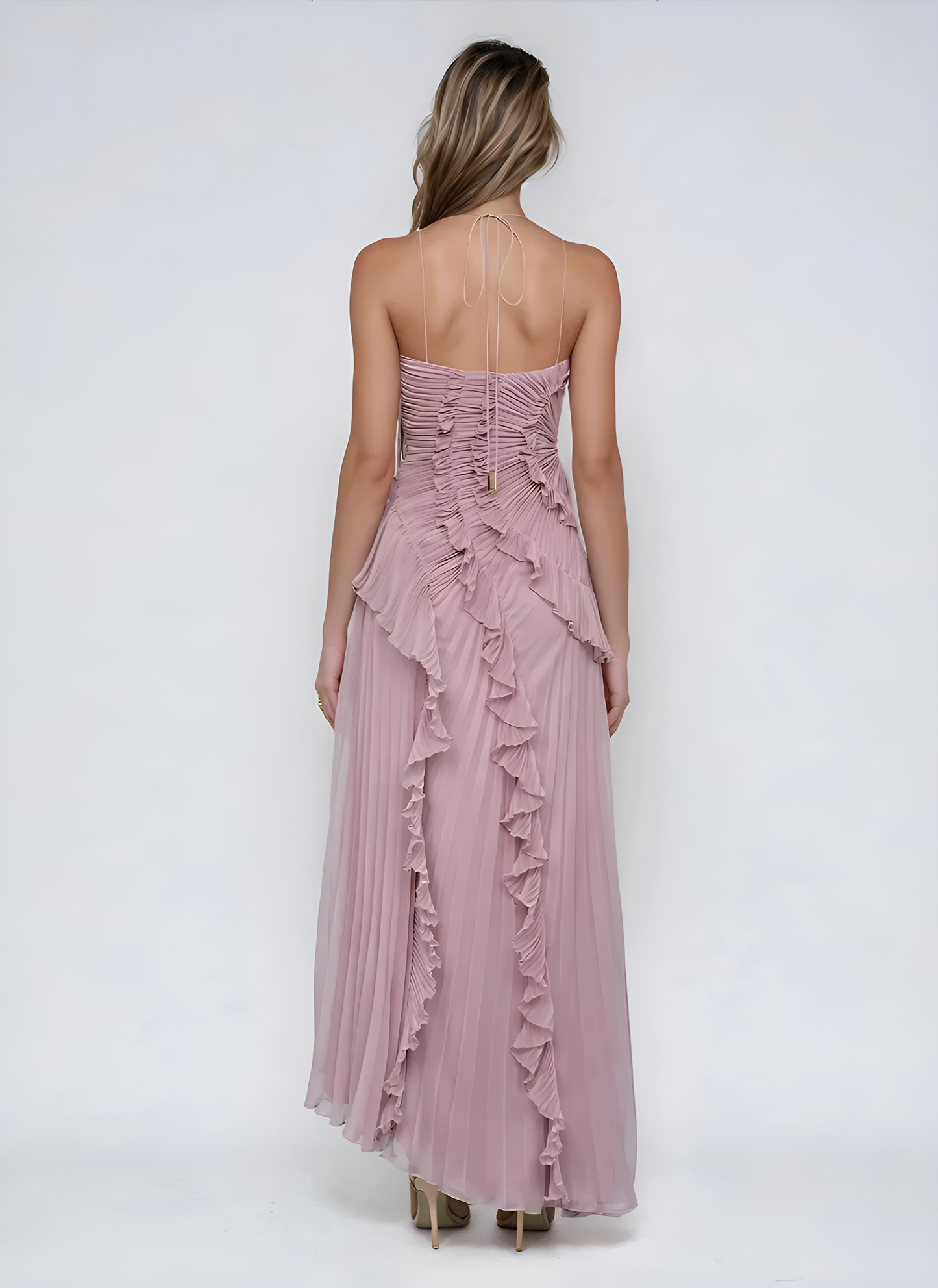 Livia | Trendiges asymmetrisches Maxikleid für Damen