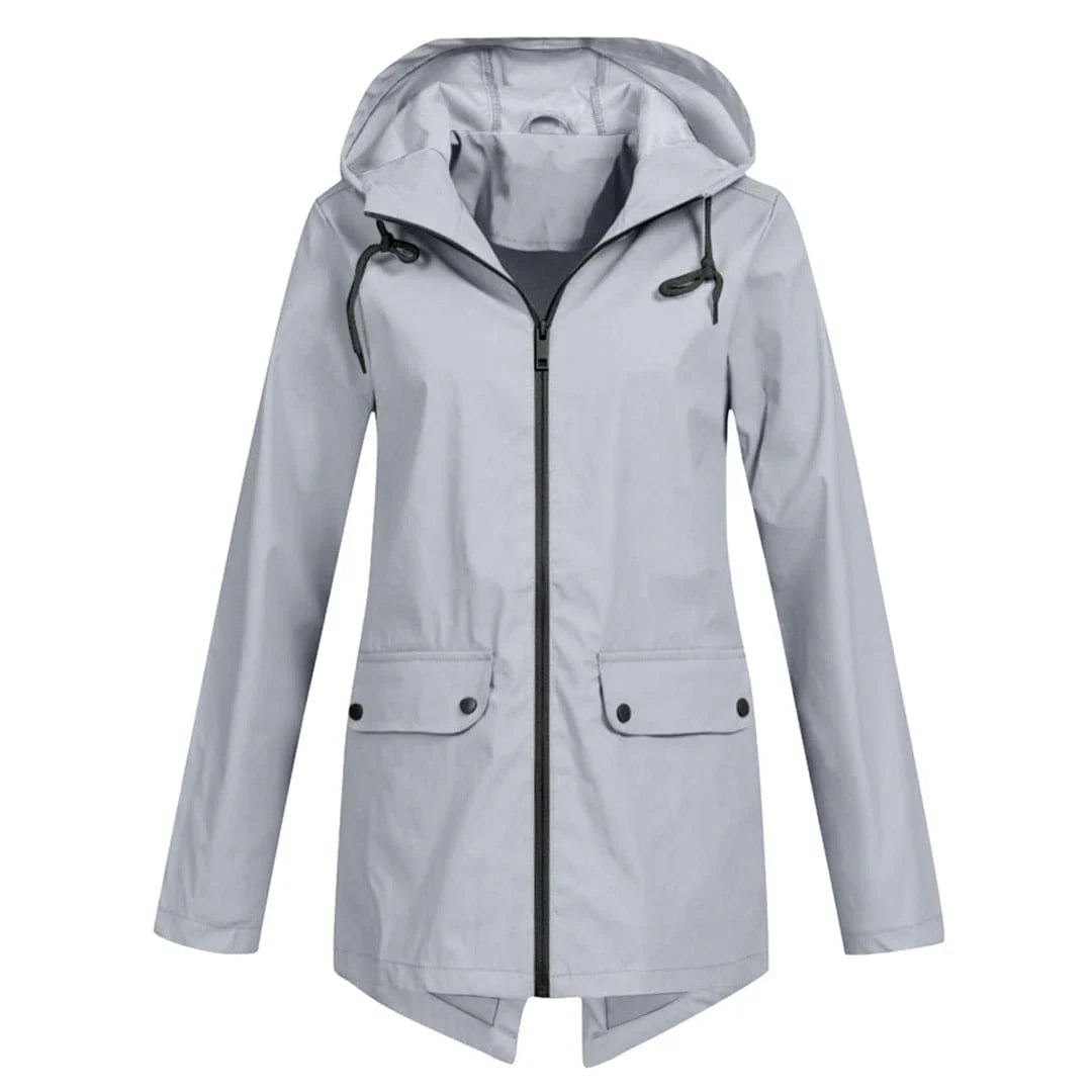 Julia | Stilvolle und bequeme lange Regenjacke