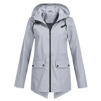 Julia | Stilvolle und bequeme lange Regenjacke