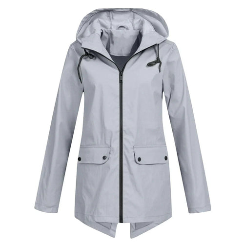 Julia | Stilvolle und bequeme lange Regenjacke