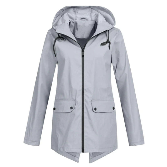Julia | Stilvolle und bequeme lange Regenjacke