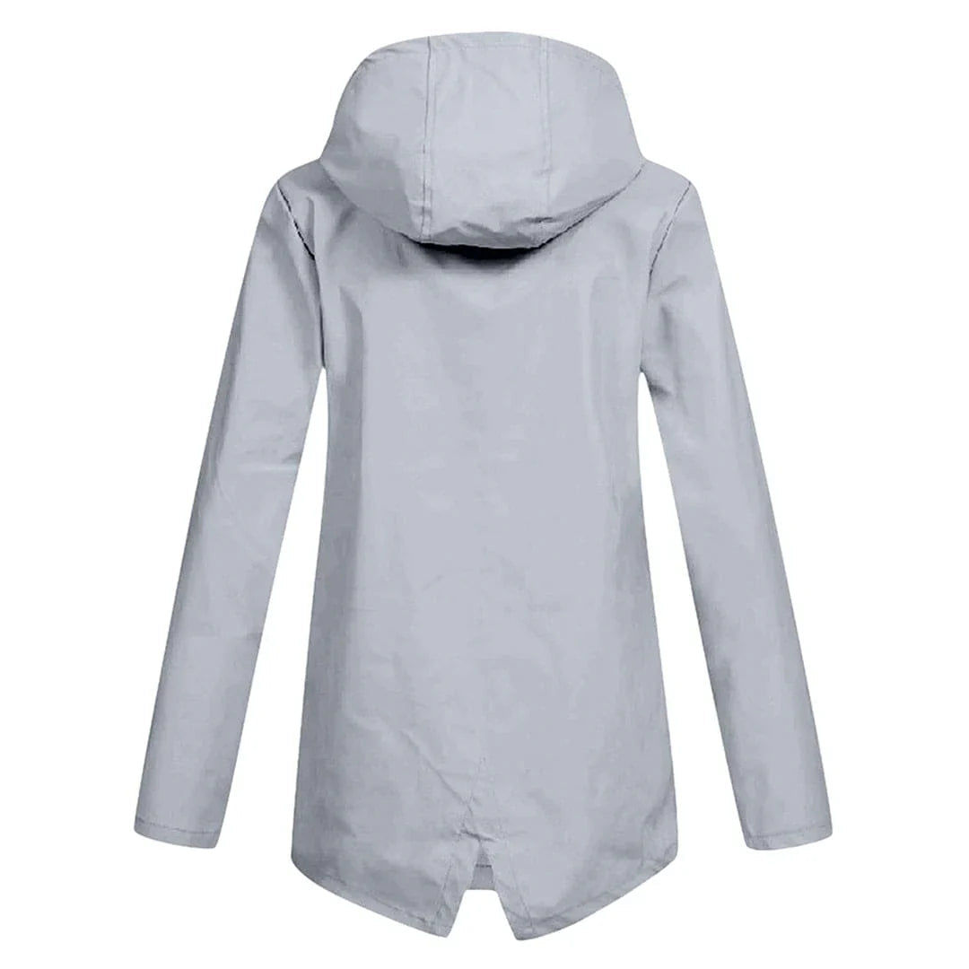 Julia | Stilvolle und bequeme lange Regenjacke