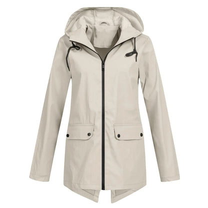 Julia | Stilvolle und bequeme lange Regenjacke