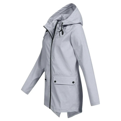 Julia | Stilvolle und bequeme lange Regenjacke
