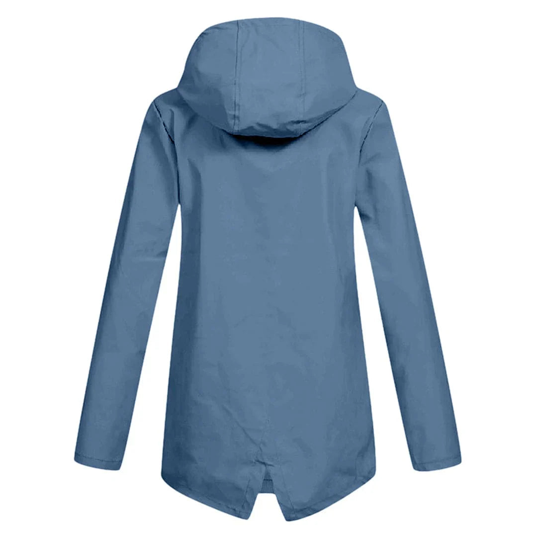 Julia | Stilvolle und bequeme lange Regenjacke