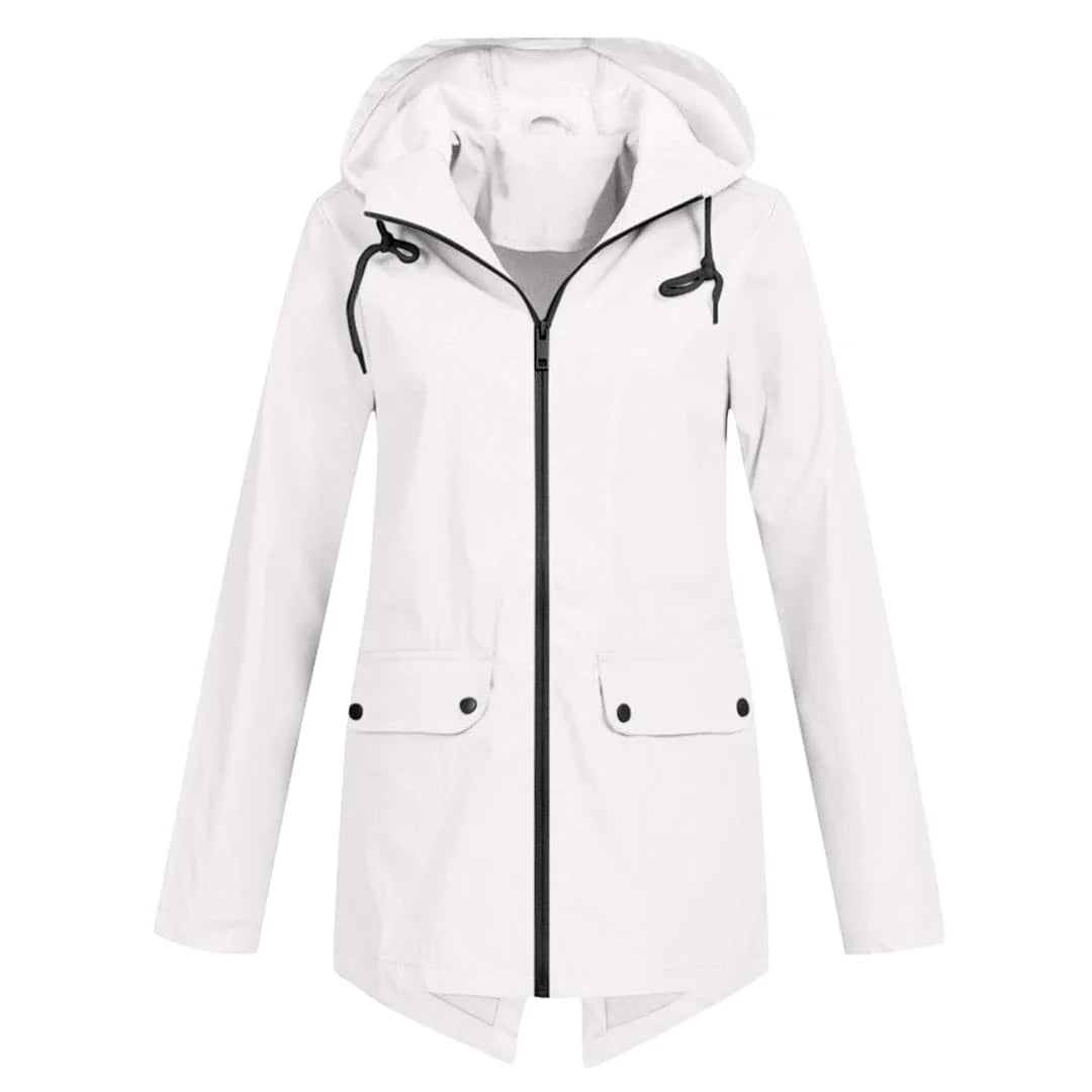 Julia | Stilvolle und bequeme lange Regenjacke