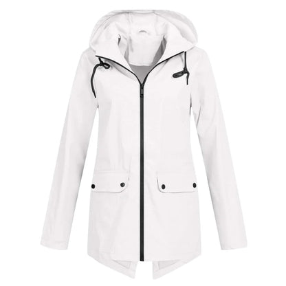Julia | Stilvolle und bequeme lange Regenjacke