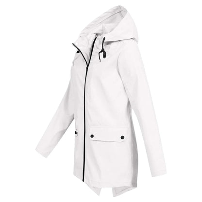 Julia | Stilvolle und bequeme lange Regenjacke