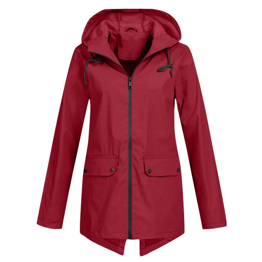 Julia | Stilvolle und bequeme lange Regenjacke