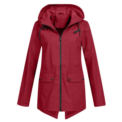 Julia | Stilvolle und bequeme lange Regenjacke