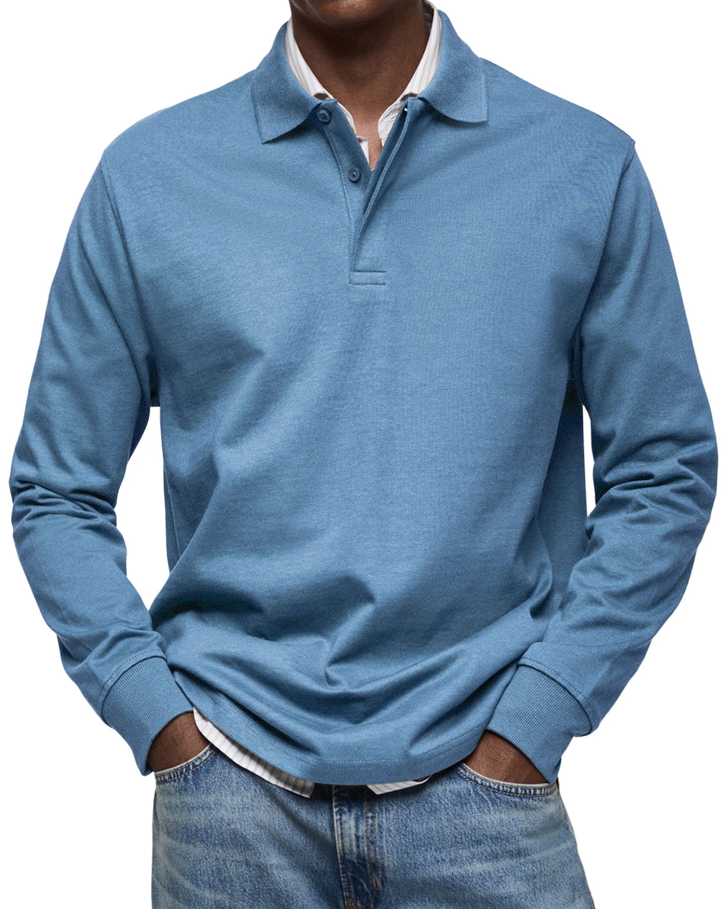 Daan | Elegantes Langarm-Polo für modernen Komfort
