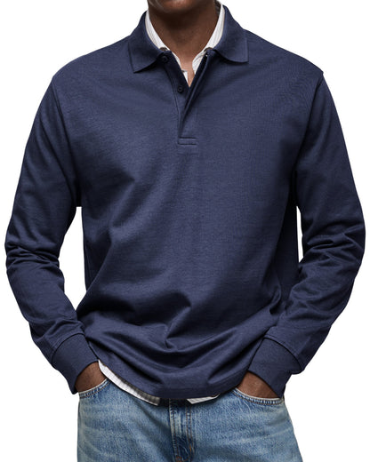 Daan | Elegantes Langarm-Polo für modernen Komfort