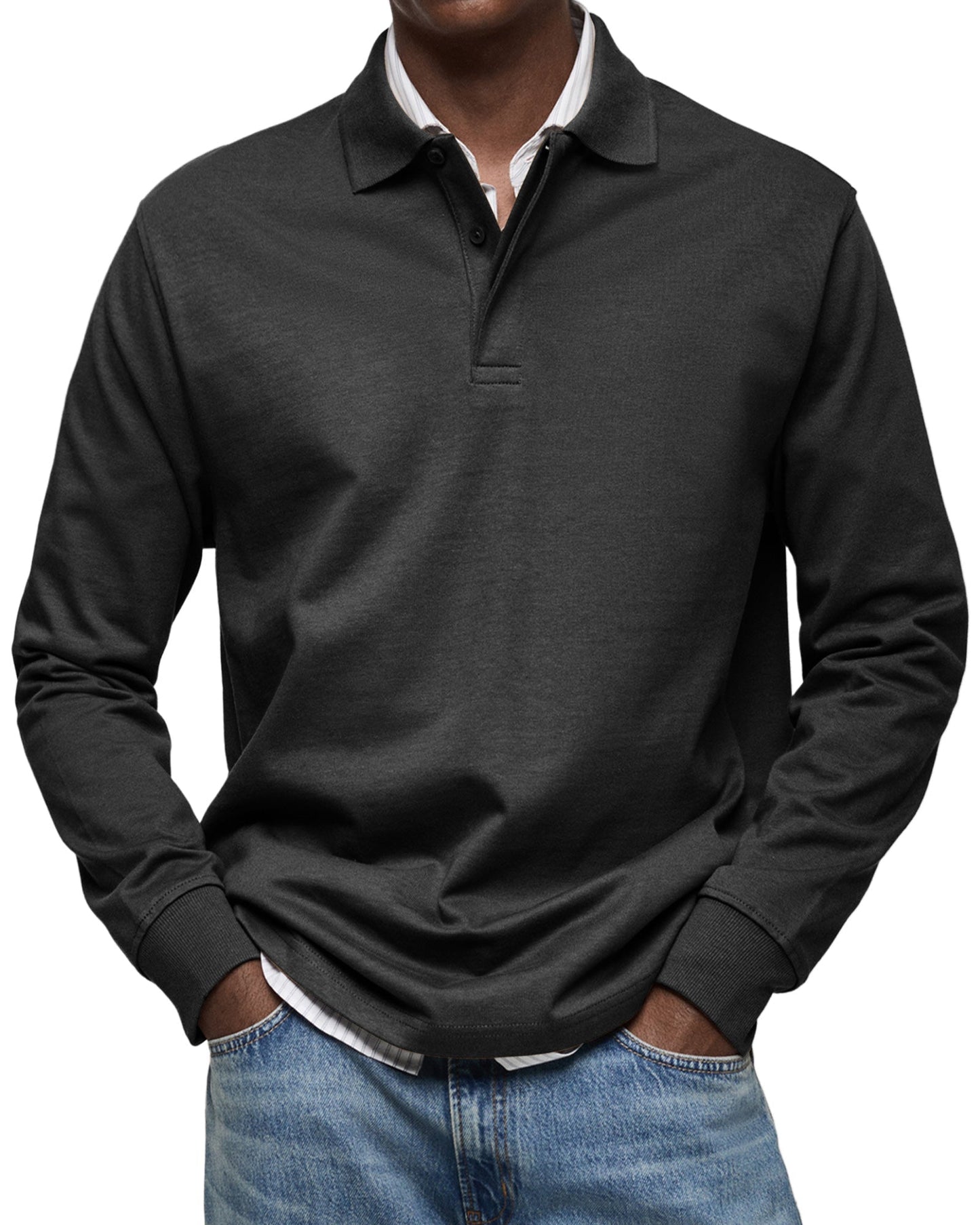 Daan | Elegantes Langarm-Polo für modernen Komfort