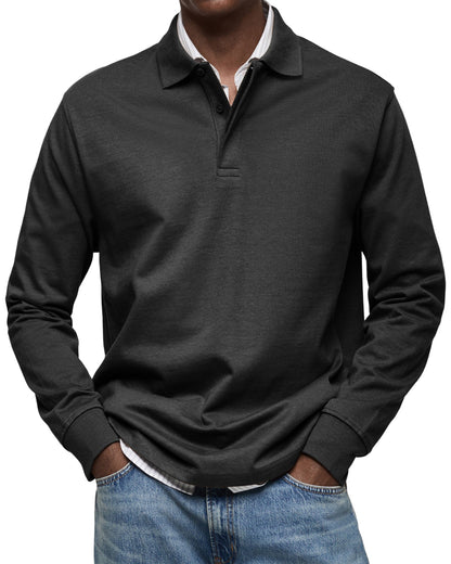 Daan | Elegantes Langarm-Polo für modernen Komfort