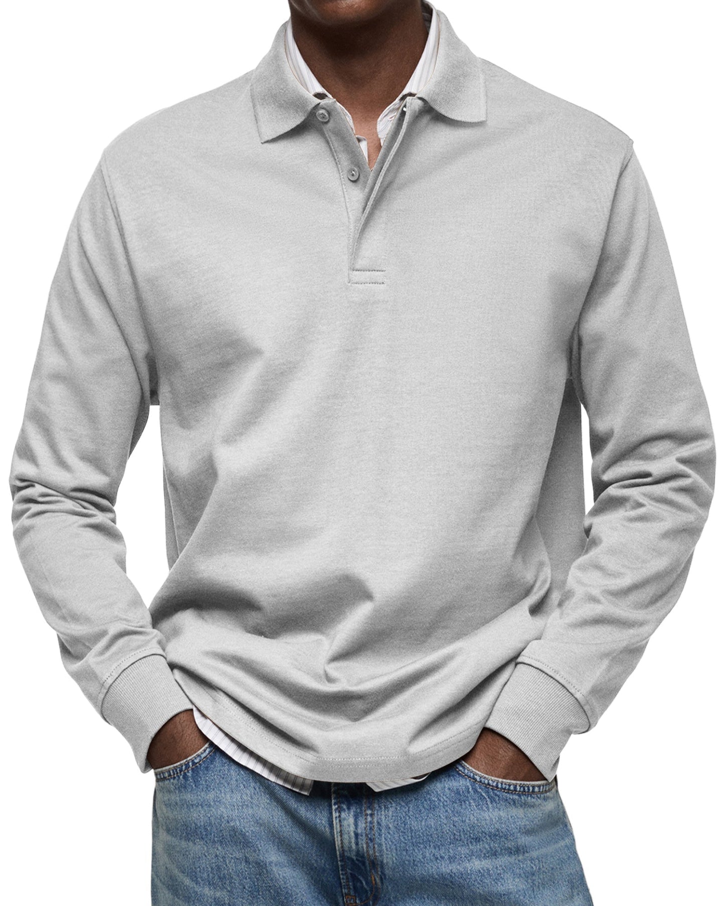 Daan | Elegantes Langarm-Polo für modernen Komfort