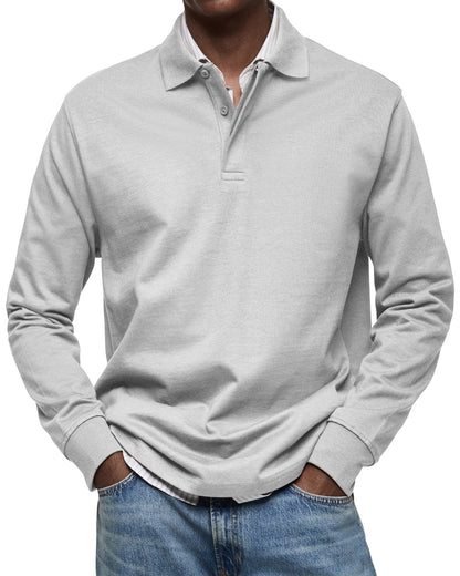 Daan | Elegantes Langarm-Polo für modernen Komfort