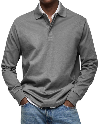 Daan | Elegantes Langarm-Polo für modernen Komfort