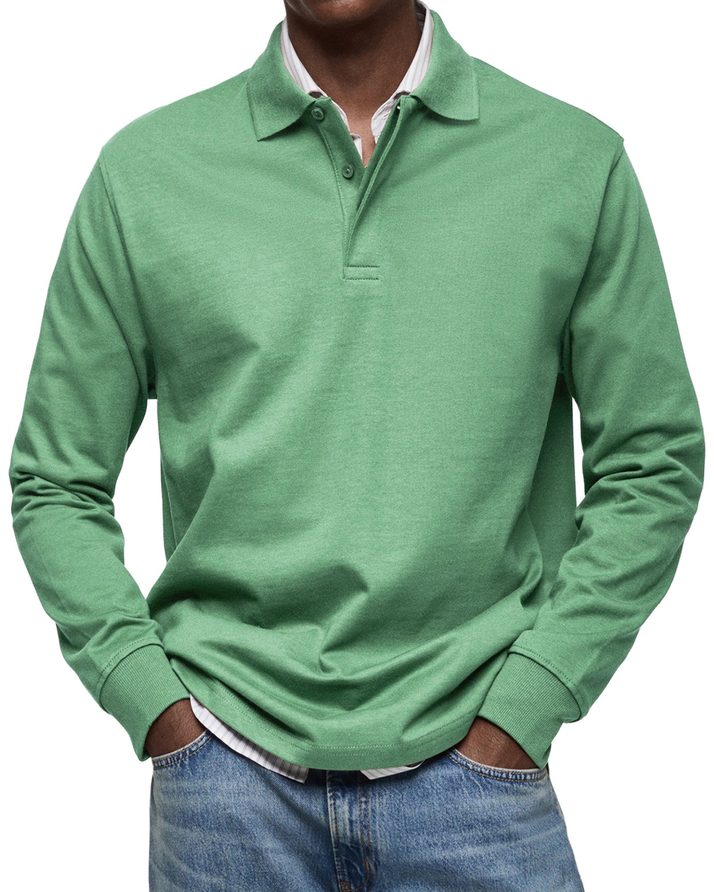 Daan | Elegantes Langarm-Polo für modernen Komfort