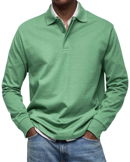 Daan | Elegantes Langarm-Polo für modernen Komfort